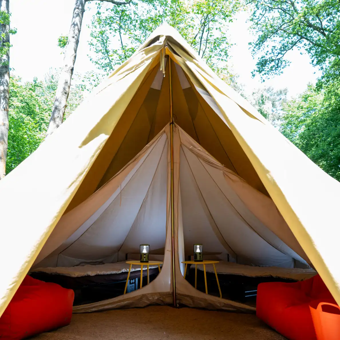 Teacher tent at school activity centre
