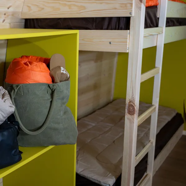 luggage in pod storage