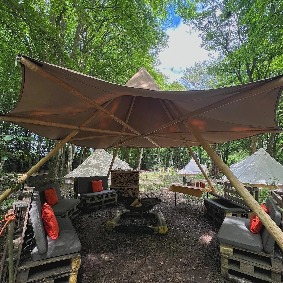 teacher tipi on residential trip