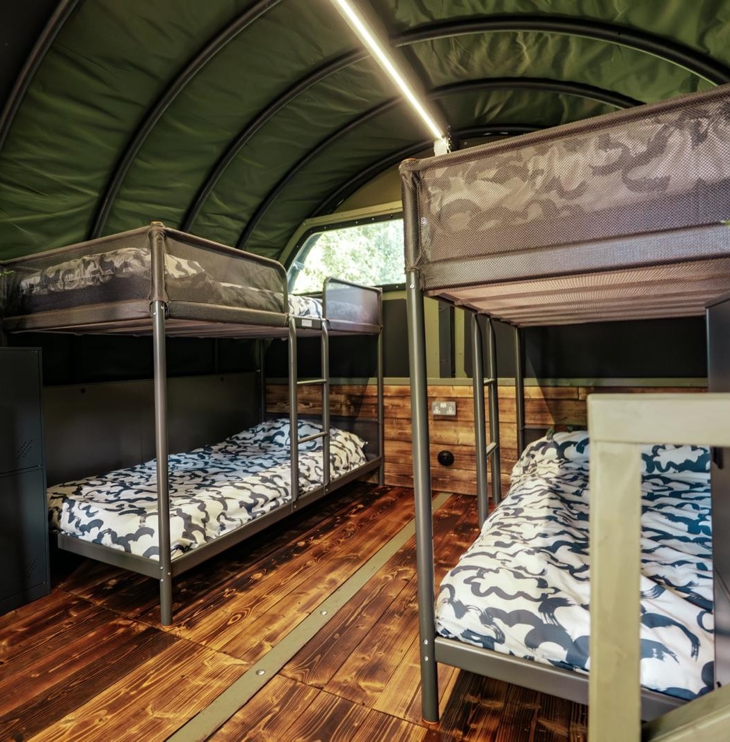 Bunk beds in a Rootd Landpod